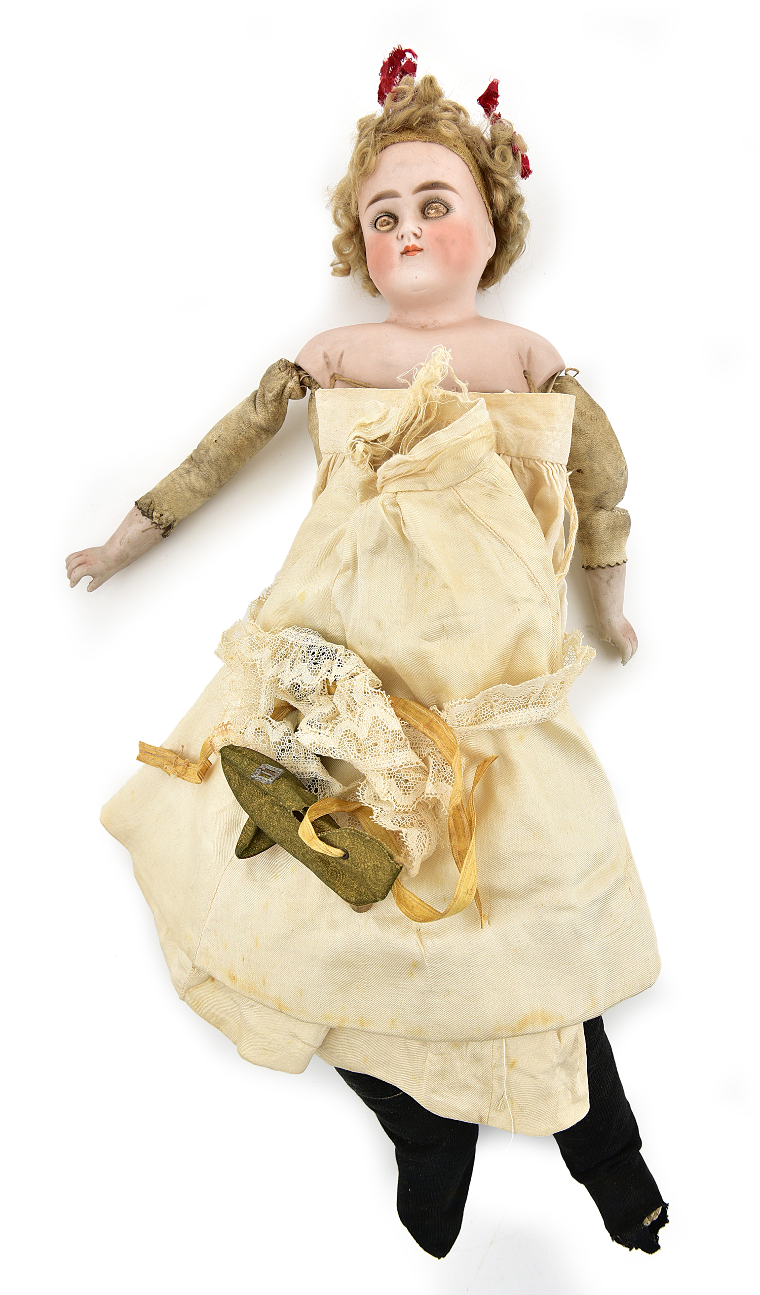 Appraisal: A GERMAN BISQUE HEAD DOLL LATE TH EARLY TH CENTURY