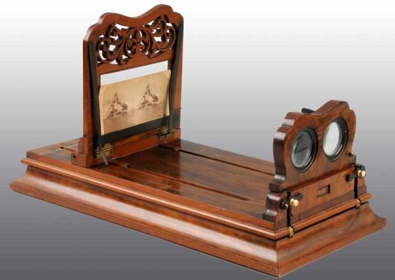 Appraisal: Wooden Stereoscope Description For viewing cards Complete Condition Excellent Size