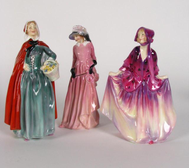 Appraisal: Three Royal Doulton Porcelain Figures including Maureen Sweet Anne and