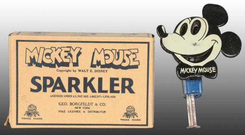 Appraisal: Walt Disney Chein Tin Mickey Mouse Sparkler Toy Description Includes