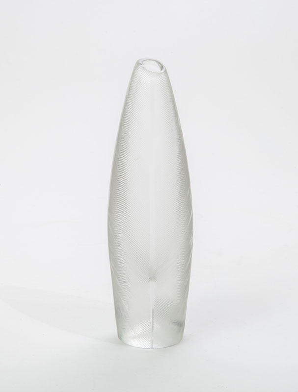 Appraisal: IITTALA GLASS TEAR-DROP BUD VASE Marked in The Collection of