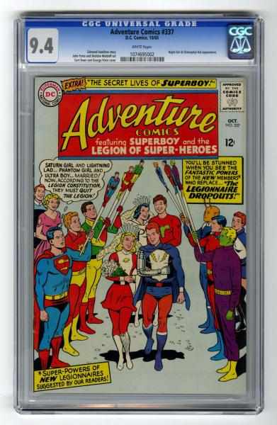 Appraisal: Adventure Comics CGC D C Comics Click for full description