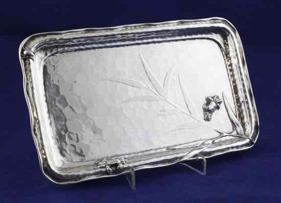 Appraisal: A th century sterling silver tray by Tiffany Co of