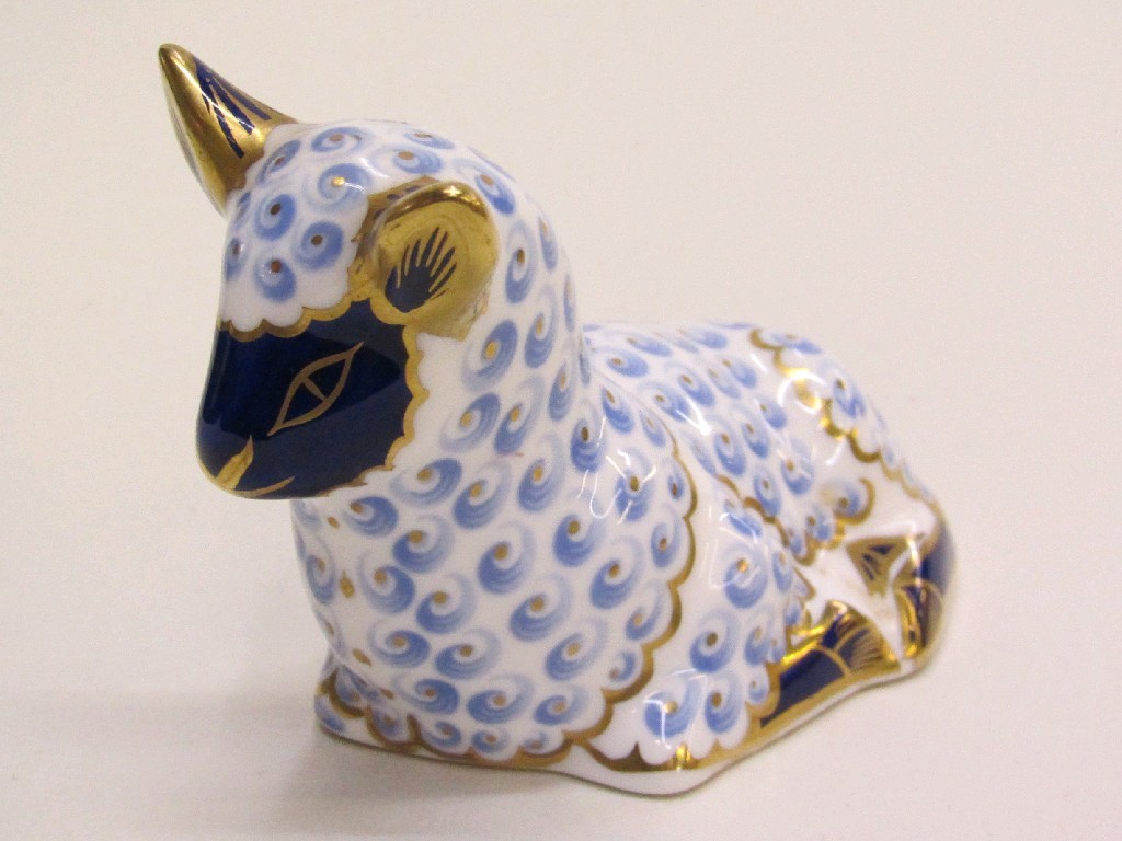 Appraisal: Royal Crown Derby 'Lamb' paperweight