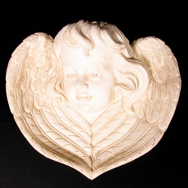 Appraisal: An Italian marble head of an angel height in width