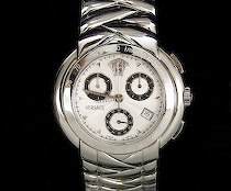 Appraisal: Versace Atelier Chrono Men's Watch Silvered round dial with four