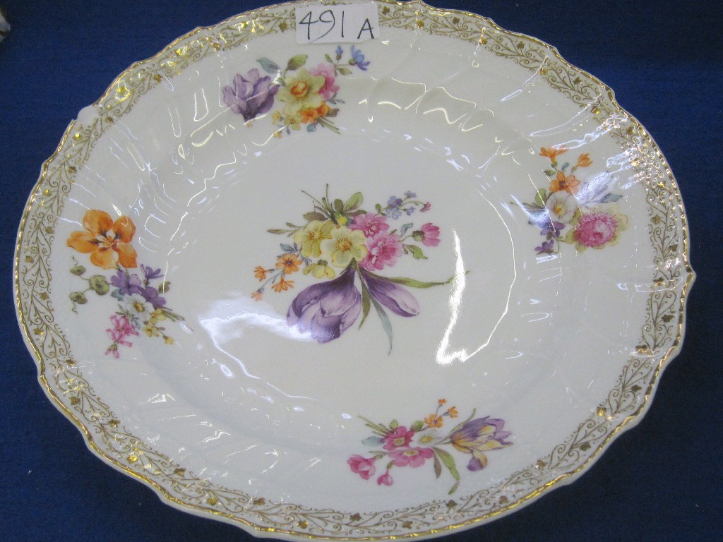 Appraisal: Berlin KPM porcelain floral patterned plate gifted by Queen Victoria