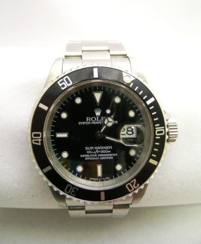 Appraisal: Men's Rolex Submariner watch stainless case and bracelet with original