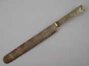 Appraisal: A th century or earlier white metal tests silver handle