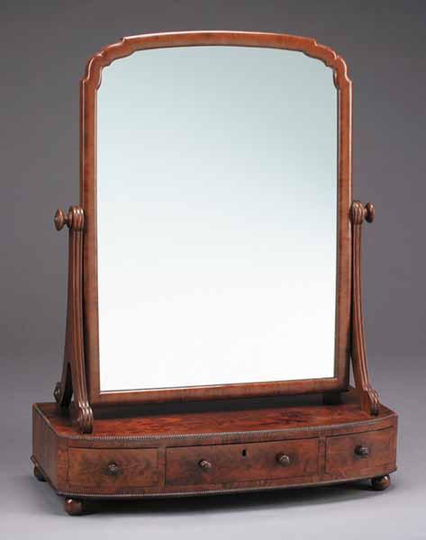 Appraisal: A William IV Carved Mahogany Dressing Mirror mid- th c