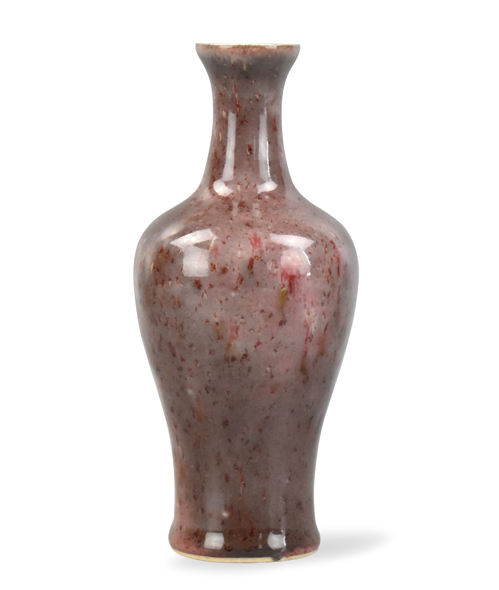 Appraisal: Chinese peach blossom glazed vase dated to the th C