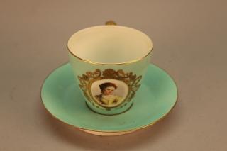 Appraisal: th C Gilded French Cup Saucer th C Gilded French