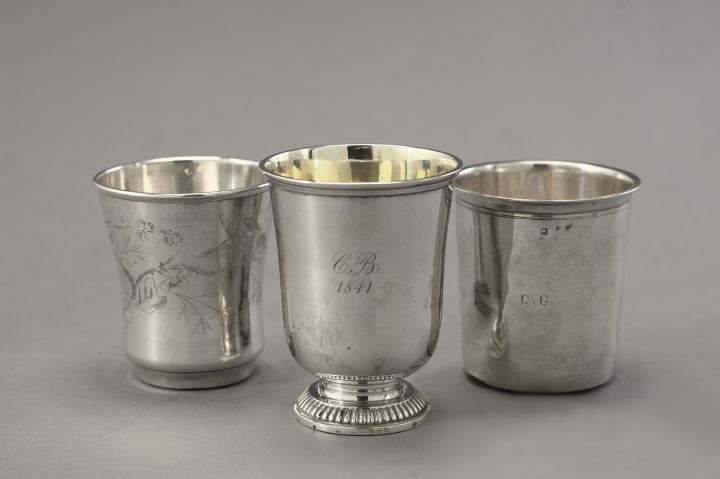 Appraisal: Group of Three Sterling Silver Cups consisting of a good