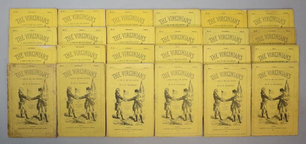 Appraisal: William Makepeace Thackeray England - The Virginians First edition in