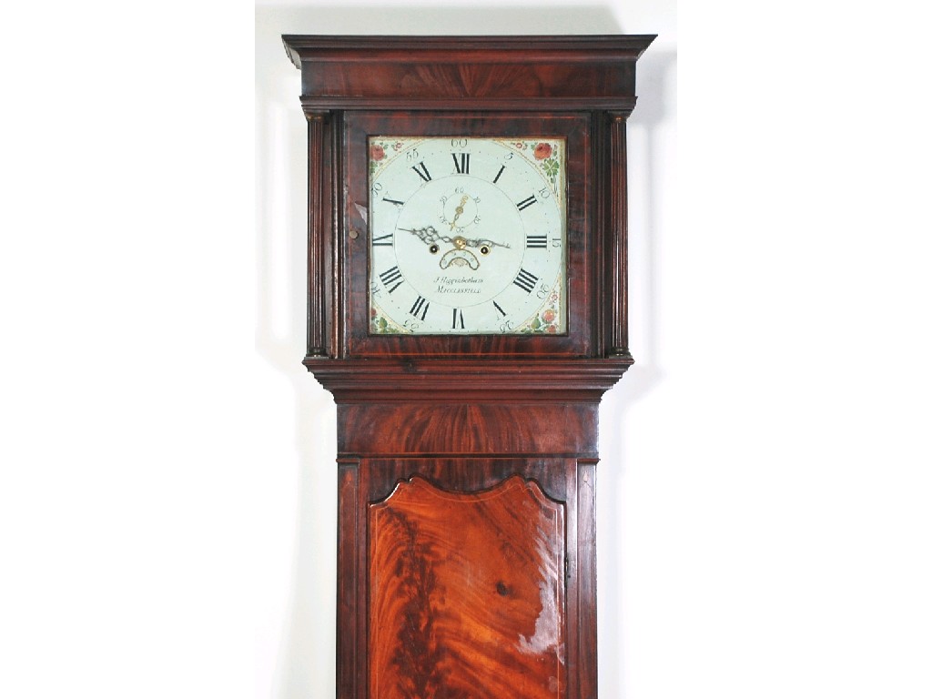 Appraisal: EARLY NINETEENTH CENTURY LINE INLAID MAHOGANY LONGCASE CLOCK by J