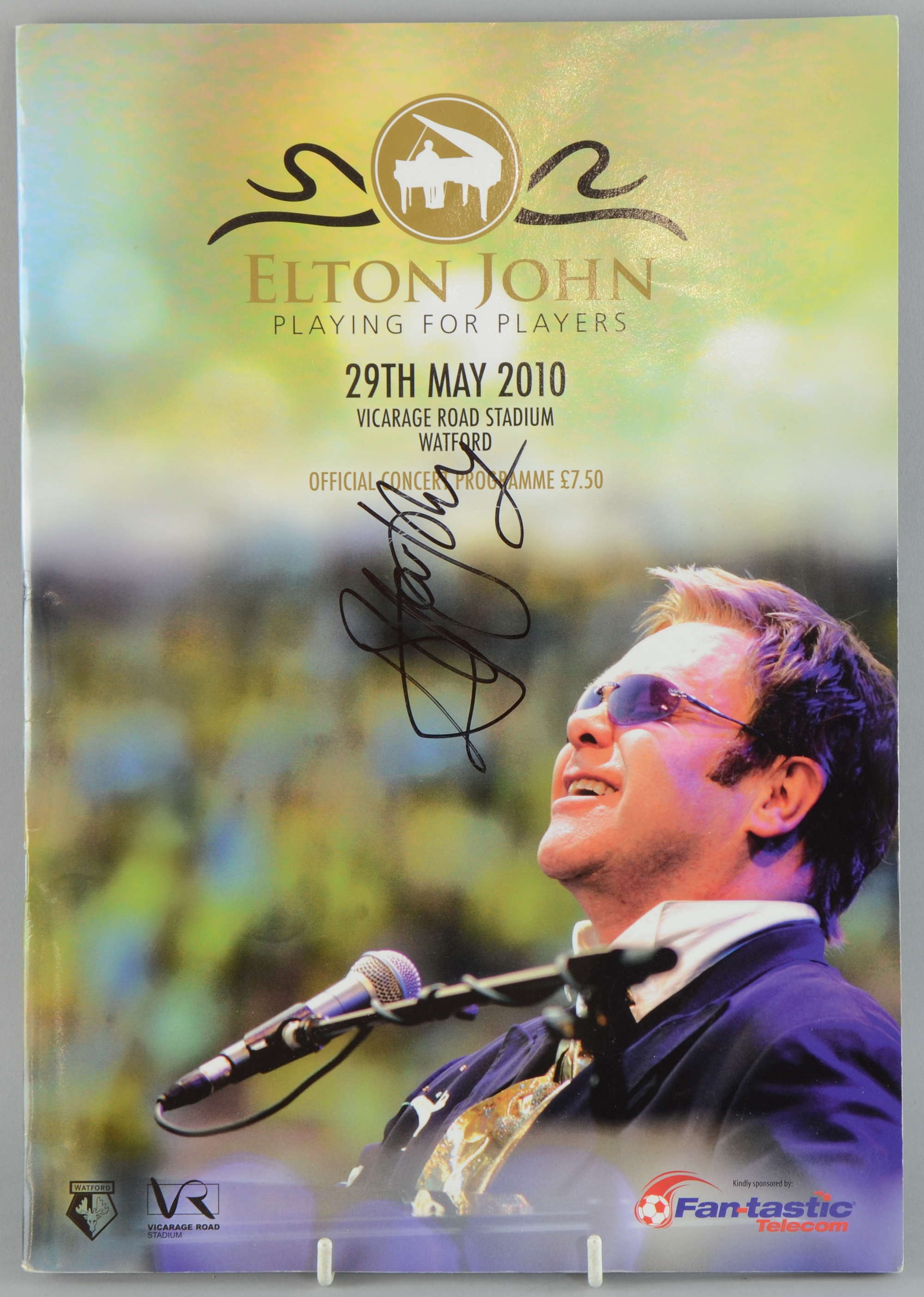 Appraisal: Elton John English Singer-Songwriter a concert programme from signed to