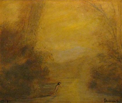 Appraisal: LOUIS MICHEL EILSHEMIUS american - AFTERNOON BATHER signed bottom right