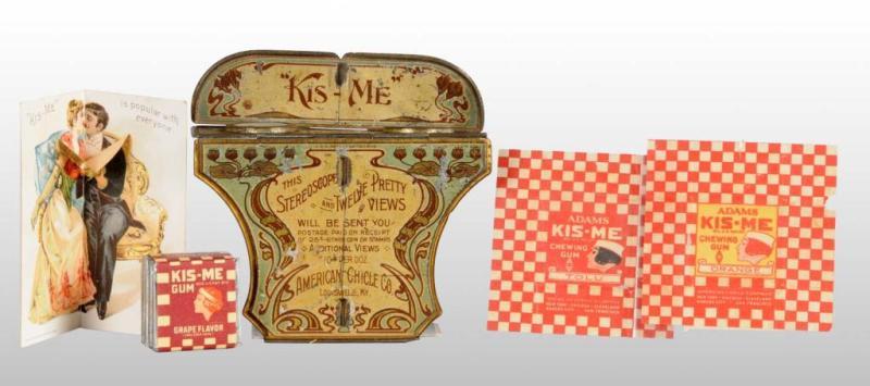 Appraisal: Lot of Kis-Me Gum Items Description Includes nice stereoscope with