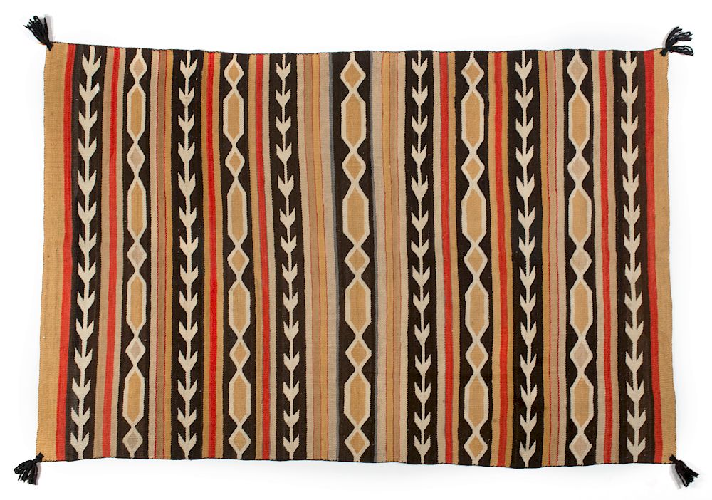 Appraisal: Navajo Crystal Area Rug ca Navajo Crystal Rug wool dye