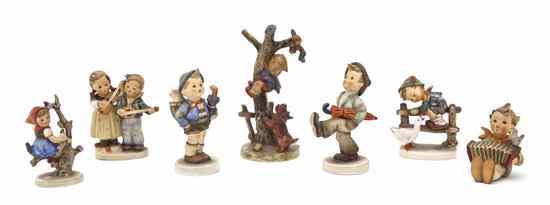 Appraisal: A Collection of Seven Hummel Figures each depicting a child