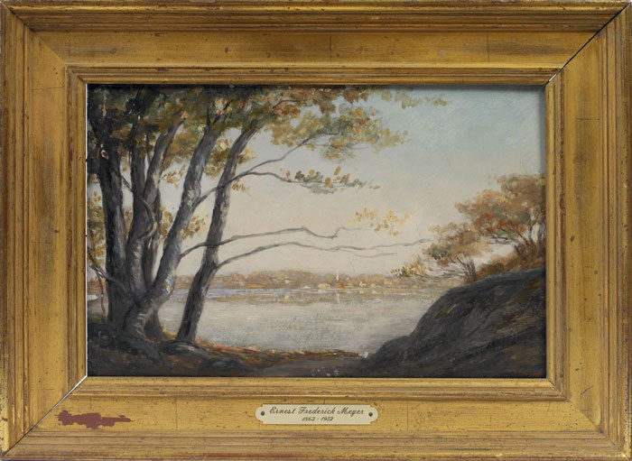 Appraisal: ERNEST FREDERICK MEYER - VIEW OF OLD LYME CONNECTICUT Oil