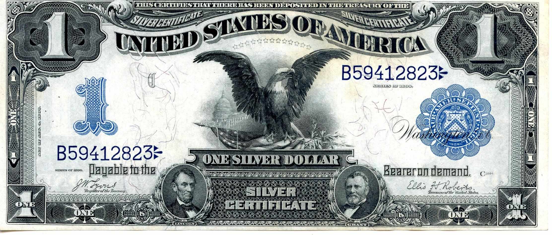 Appraisal: Fr a Silver Certificate A nicely centered example with a