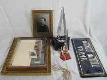 Appraisal: A mixed lot of Soviet items comprising three two illuminated