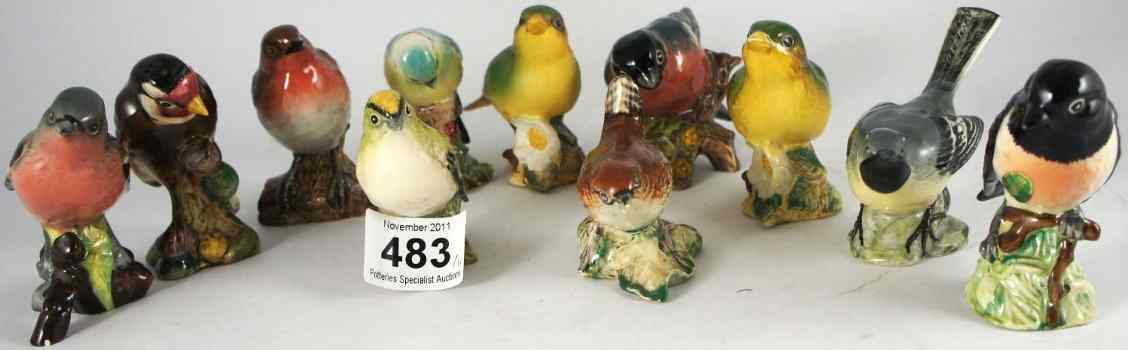 Appraisal: A collection of Beswick Garden Birds to include Bullfinch Chaffinch