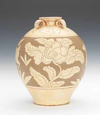 Appraisal: A Tzu Chou Ware Vase Chinese Sung Style Glazed ceramic