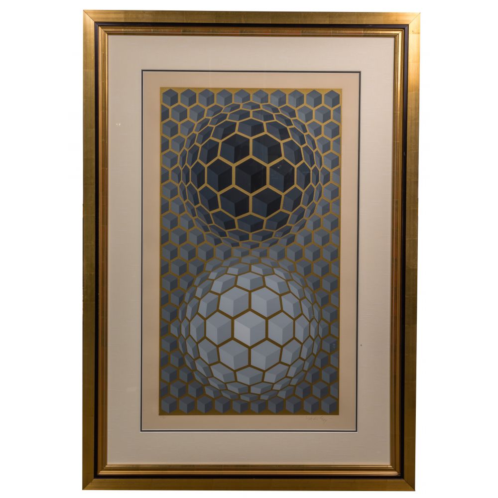 Appraisal: VICTOR VASARELY HUNGARIAN FRENCH - META SIX WORKS SERIGRAPHUndated pencil