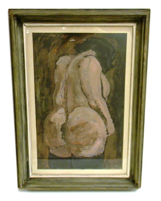 Appraisal: Joseph Peter Gualtieri American - Standing Figure oil on paper