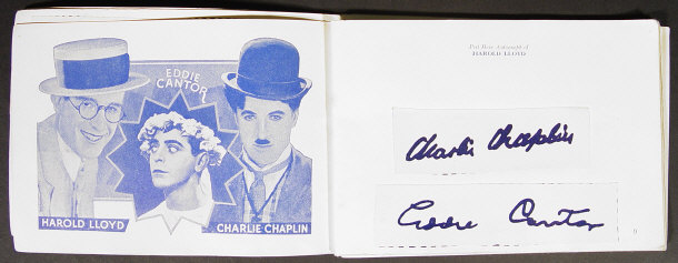 Appraisal: Film star autograph and photograph album with facsimile signatures