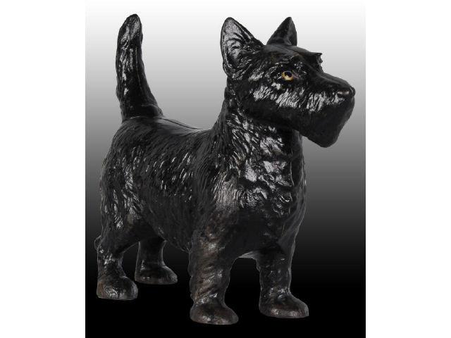 Appraisal: Full Bodied Scottie Dog Cast Iron Doorstop Description Full-figure Made