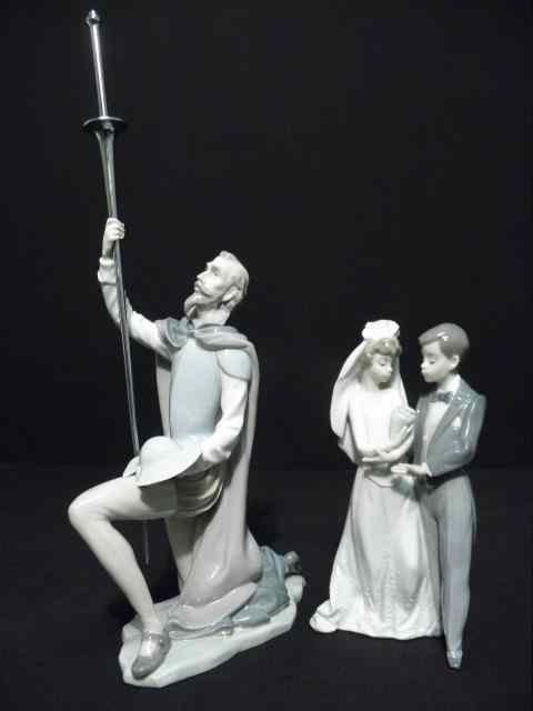 Appraisal: Two Lladro fine Spanish porcelain figurines First is of Don