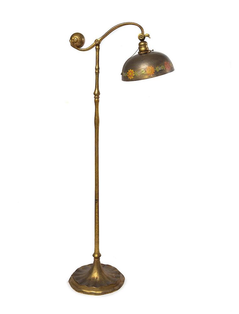 Appraisal: Tiffany Studios American Early th Century Counterbalance Floor Lamp Tiffany