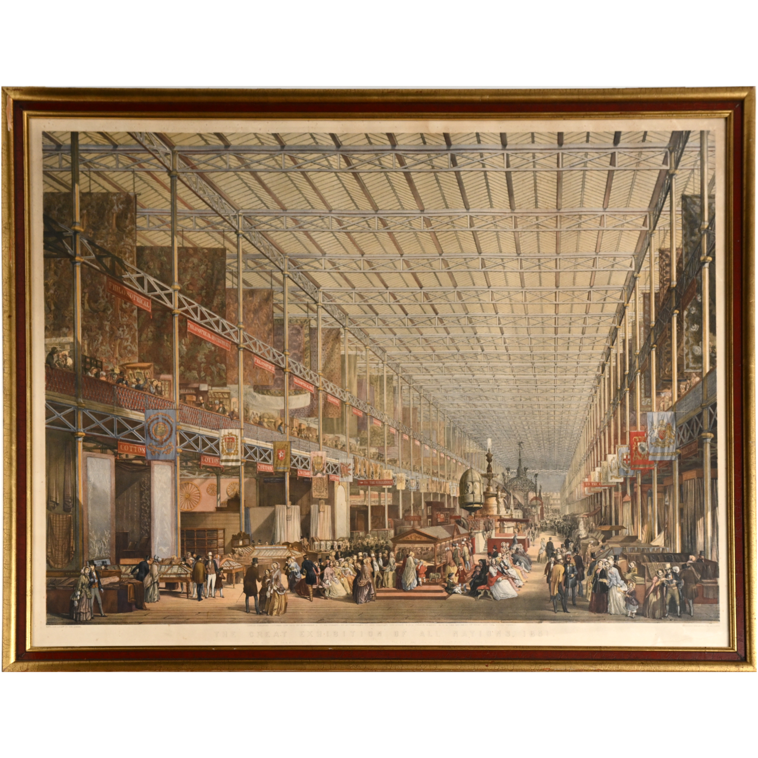 Appraisal: GREAT EXHIBITION CRYSTAL PALACE LITHOGRAPH Edmund Walker The Great Exhibition