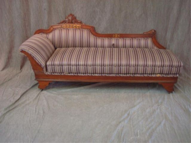 Appraisal: Victorian Eastlake Style Recamier Cushion lifts out and makes a