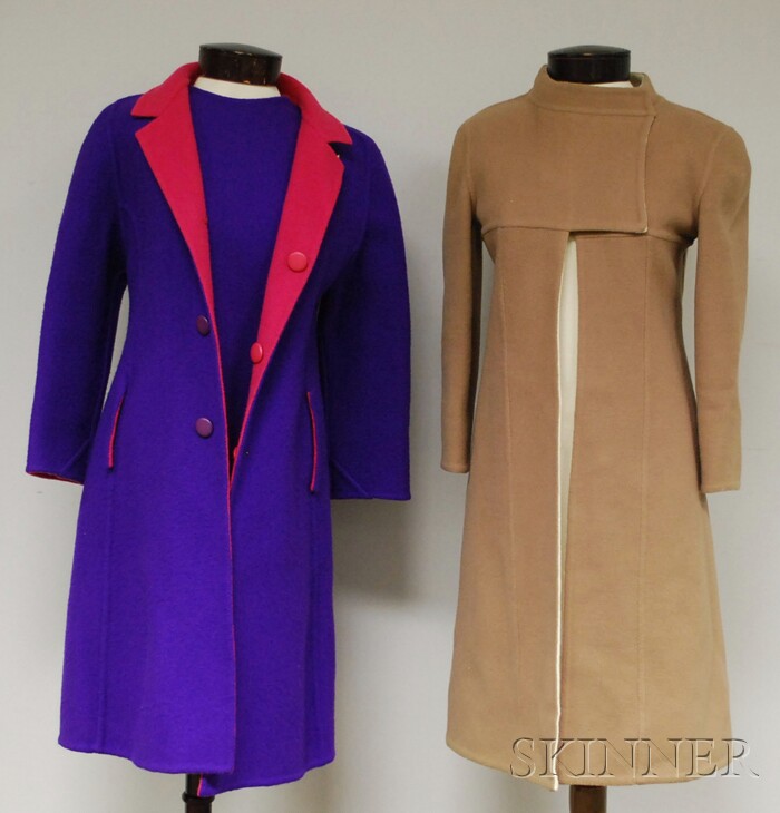 Appraisal: Two Handmade Reversible Wool Ensembles each comprised of shift dress