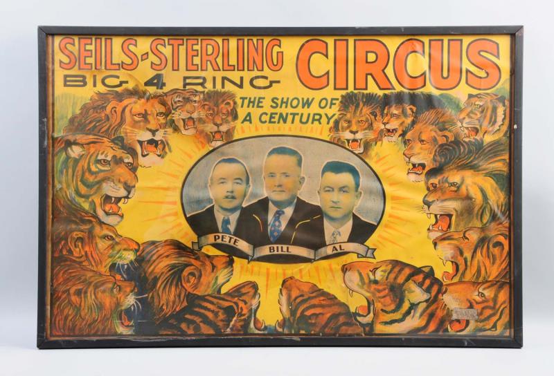 Appraisal: Seils-Sterling Big Ring Circus Poster This poster depicts the circus