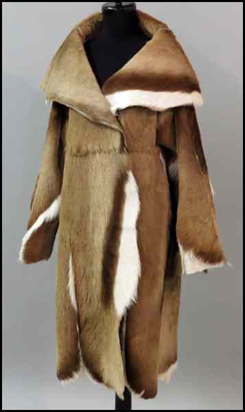 Appraisal: GENNY ANTELOPE HIDE LENGTH COAT Size - Condition No Specific