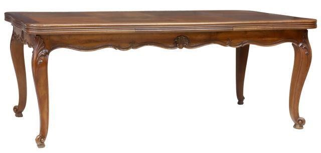 Appraisal: French Louis XV style walnut table th c having shaped