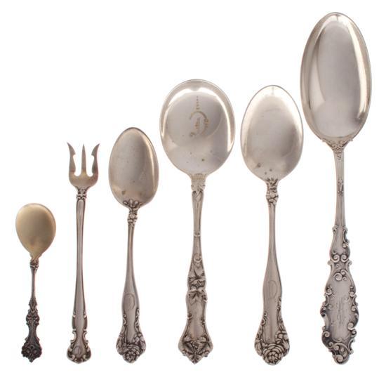 Appraisal: An Assembled Collection of American Sterling Silver Flatware of various