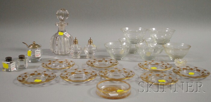 Appraisal: Lot of Assorted Colorless Glass Tableware a set of seven