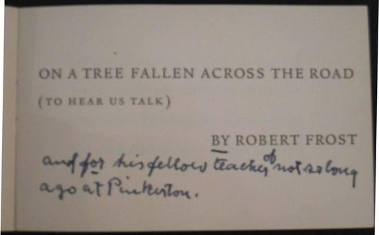 Appraisal: FROST Robert A Collection of three Holiday Greetings One More