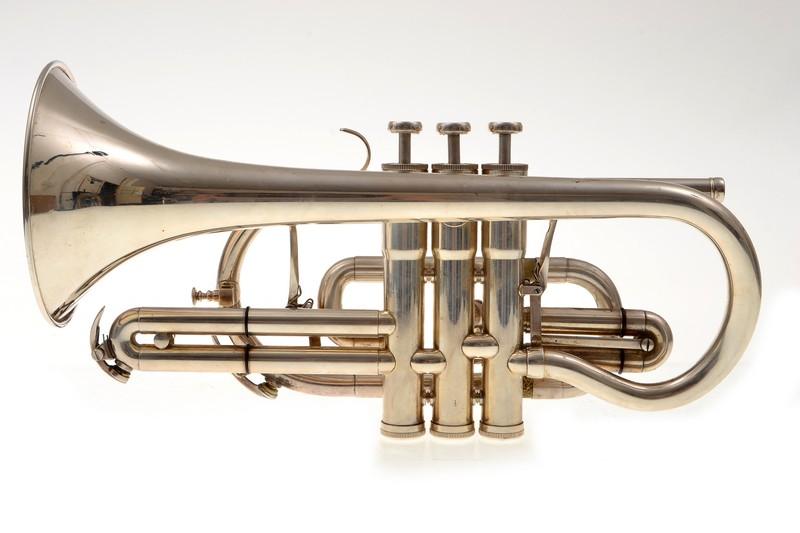 Appraisal: CORNET Bb - SILVER CORNET 'BESSON' COMES WITH CASE MUTE