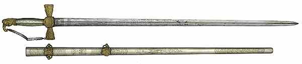 Appraisal: Presentation Sword to Capt James McGrath NY Emmett Guards A