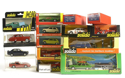 Appraisal: Solido group of Vehicles - including No Coffret Gendarmerie set