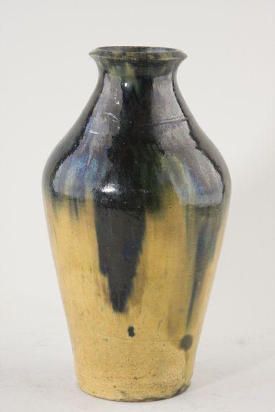 Appraisal: NC Pottery Vase att Auman ca s tall tapered form