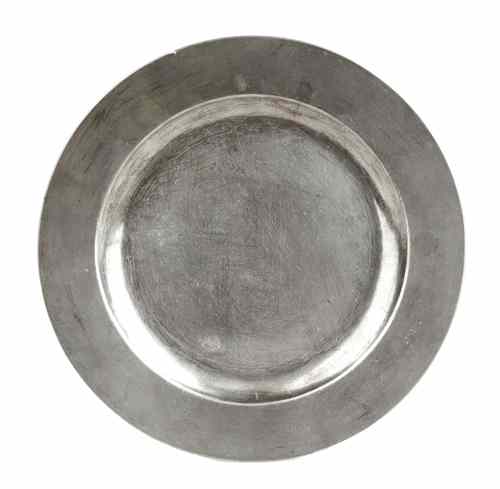 Appraisal: New York or Philadelphia pewter flat rim plate ca bearing