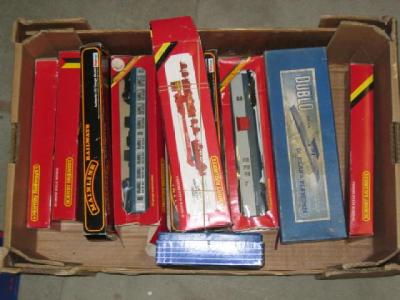 Appraisal: Seven Hornby and Mainline coaches Hornby breakdown crane set Hornby